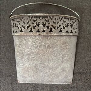 Decorative Metal Bucket with Handle